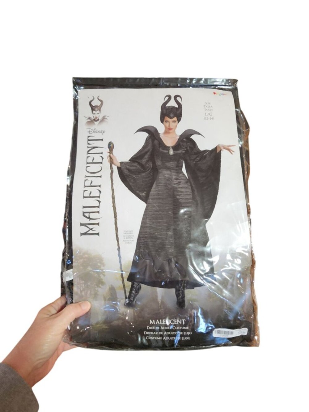 Disney Maleficent Halloween Costume Complete outfit Womens Size Large 12 - 14